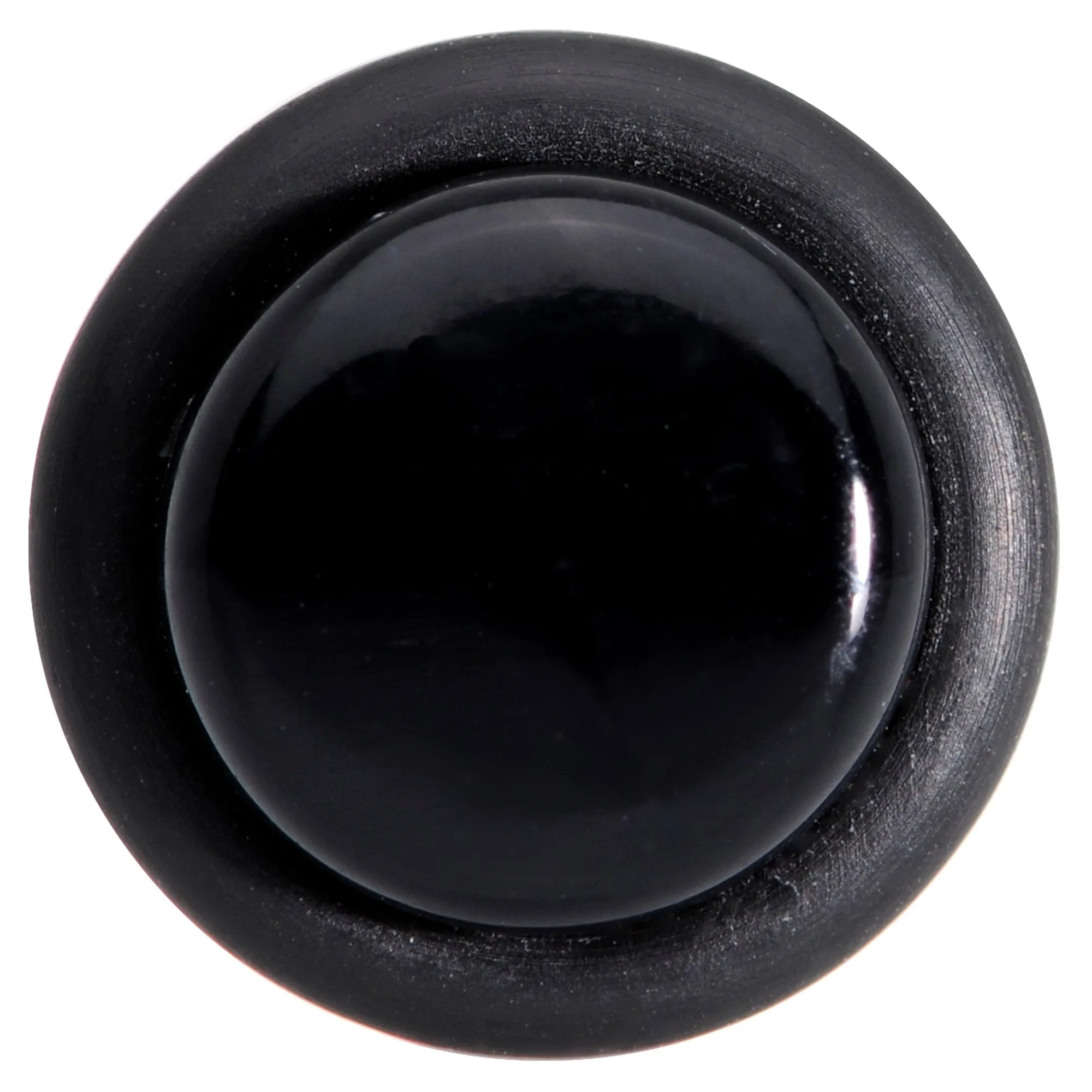 0 Gauge Basic Black Acrylic Straight Plug Set
