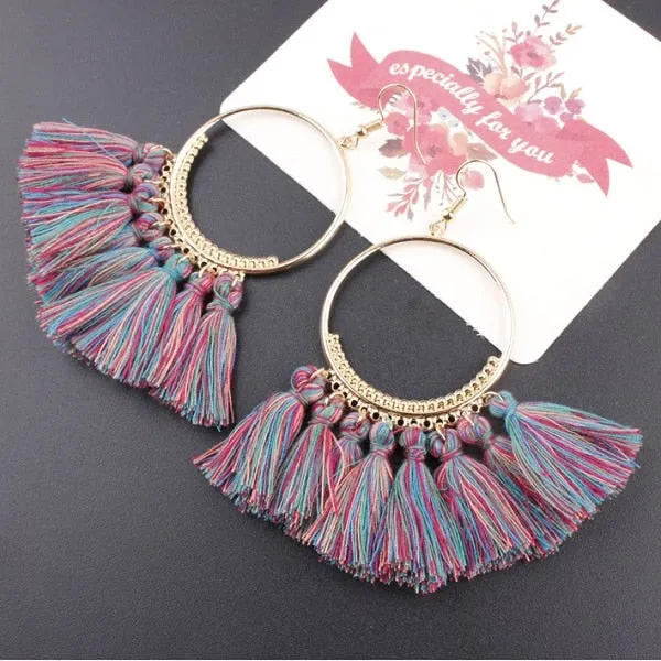 17 colors Tassel Earrings For Women