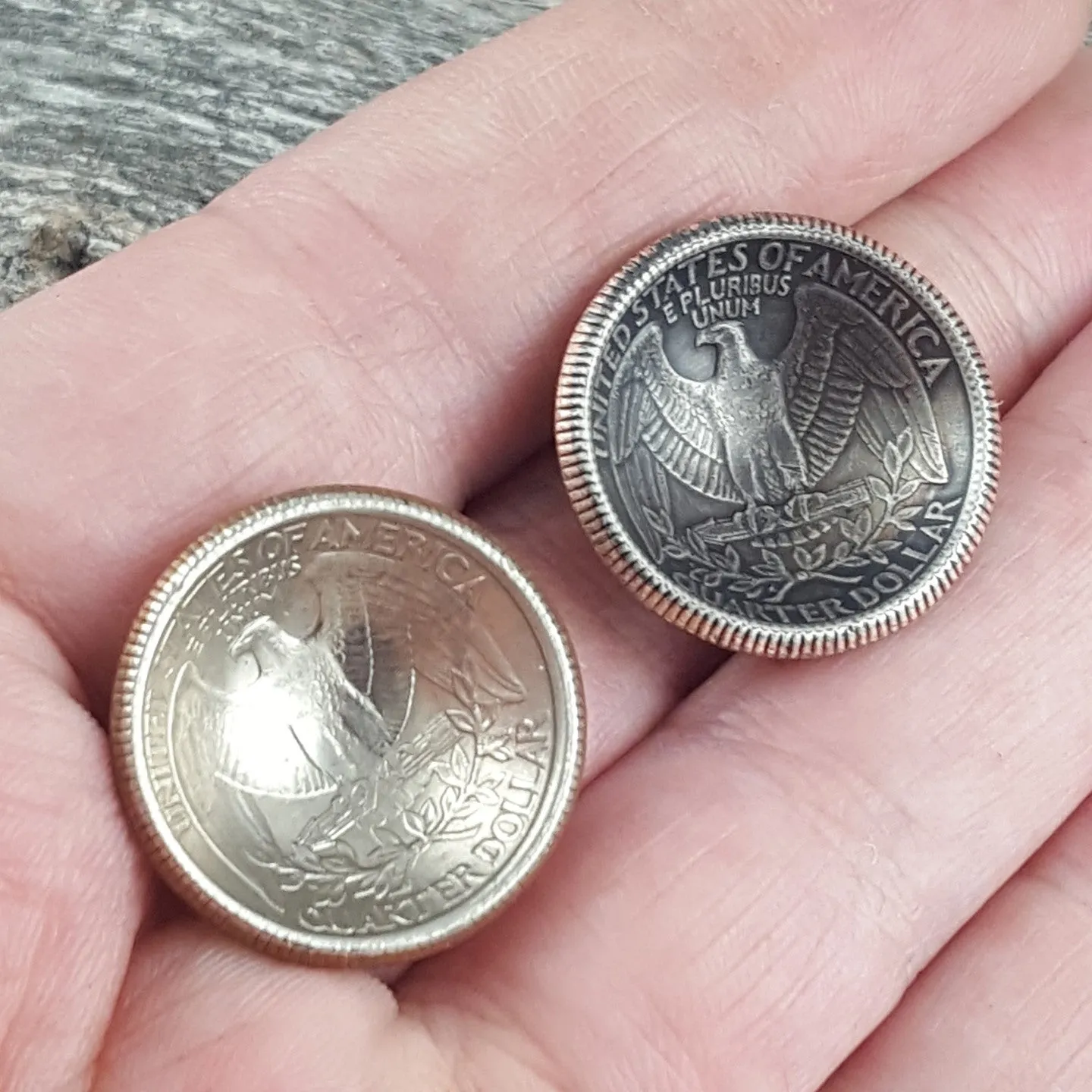 1965-1998 Domed Quarter Coin Necklace