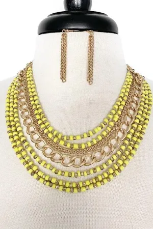 Beads & Chain Necklace