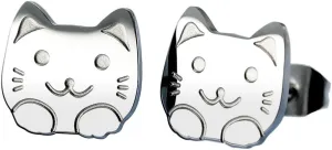 Cat stud earrings Kitten earrings Fashion earrings Cute stud earrings