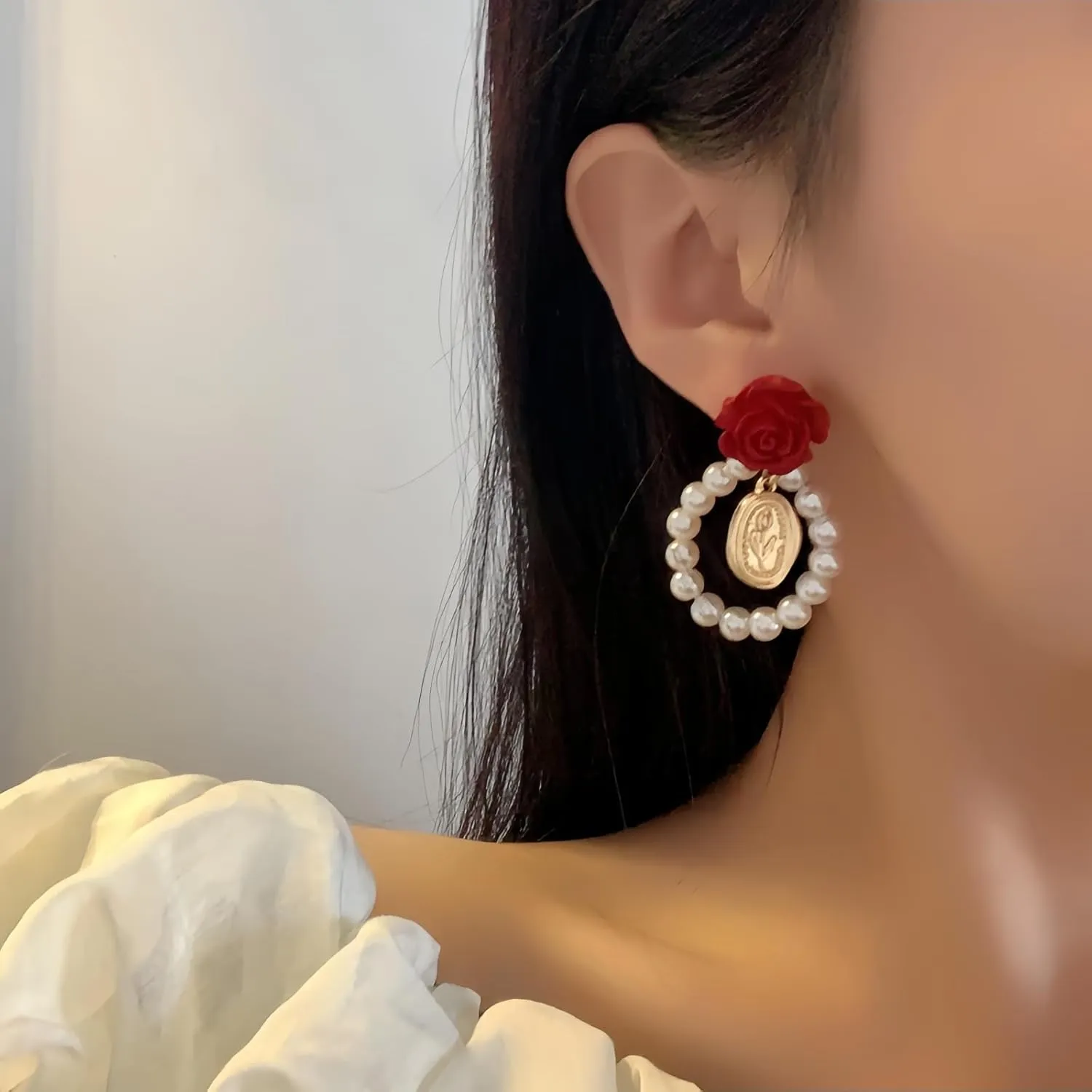 Chunky Gold Silver Plated Earrings For Women Trendy Earings,Cubic Zirconia Drop Dangle Earrings,Woman Dainty Dangly Ear rings,Earings Gold Dangling Earrings,Pierced Rhinestone Earrings For Women