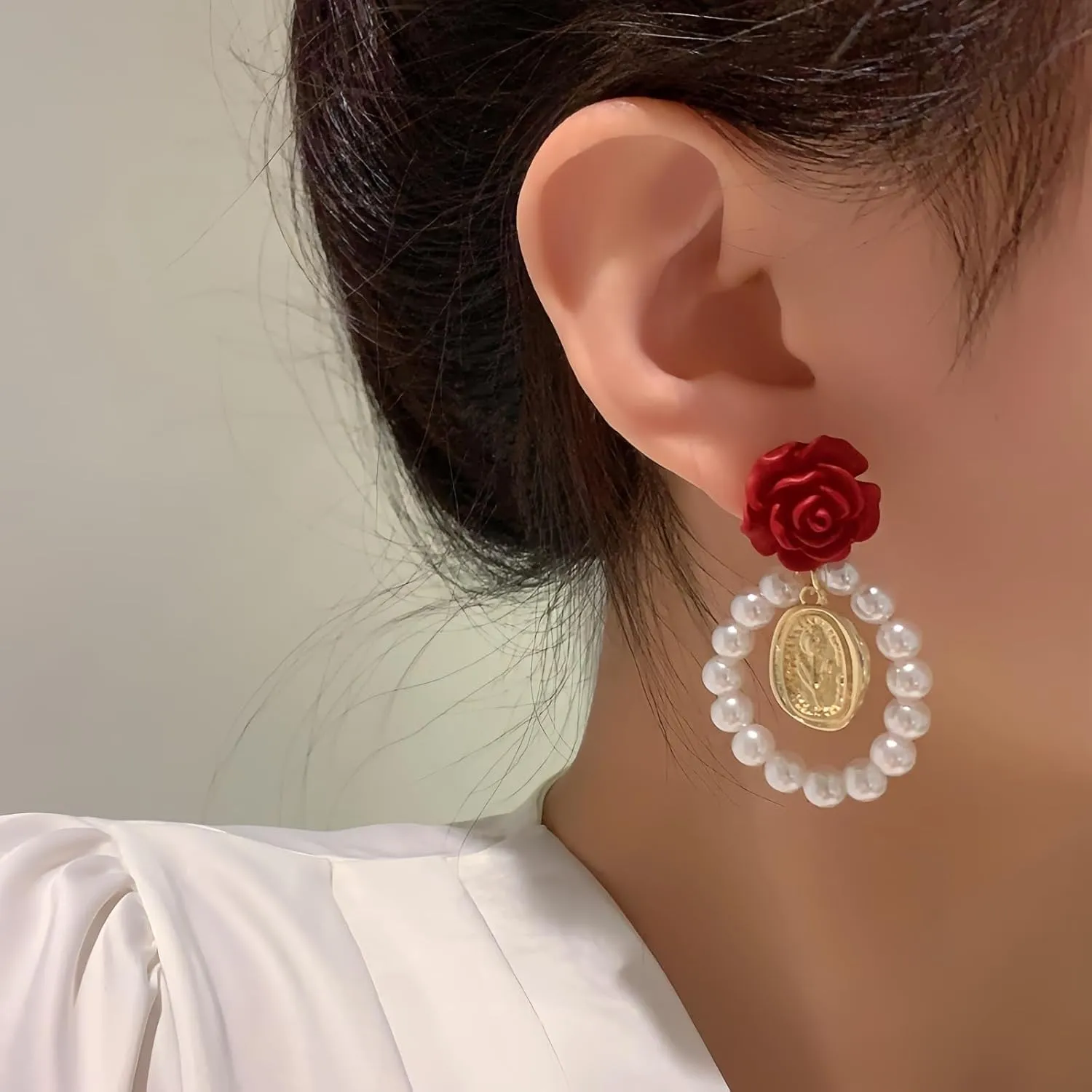 Chunky Gold Silver Plated Earrings For Women Trendy Earings,Cubic Zirconia Drop Dangle Earrings,Woman Dainty Dangly Ear rings,Earings Gold Dangling Earrings,Pierced Rhinestone Earrings For Women