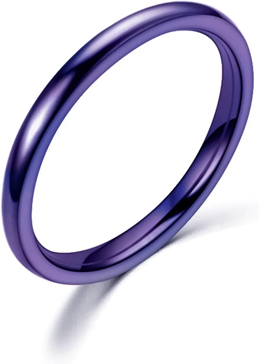 Fashion Trendy Rings Contracted 2MM Fine Hand Teen Girl Jewelry Polished Women's Tail Ring Couple Cute Rings for Women