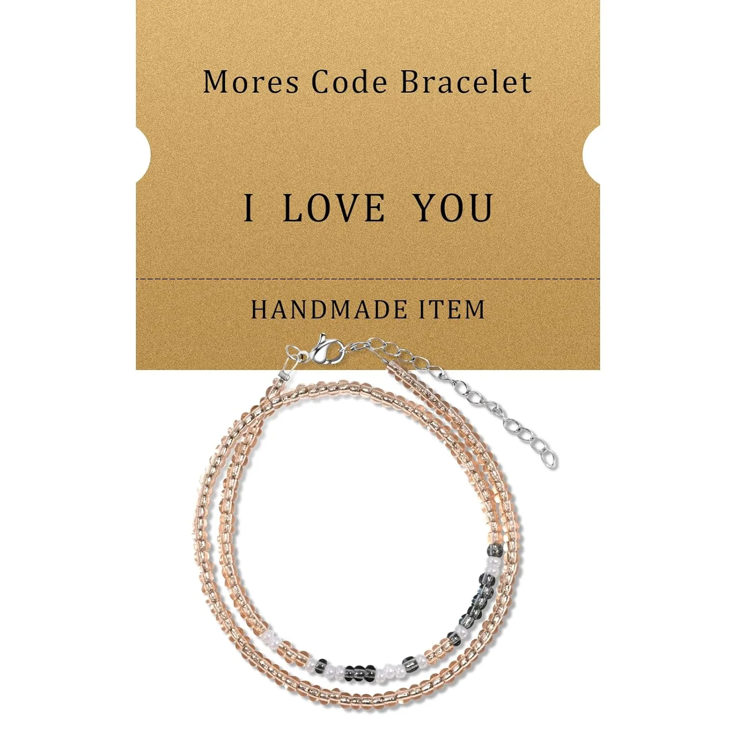 Inspirational Morse Code Bracelets Bead Wrap Bracelets Handmade Bracelets Friendship Bracelets Funny Bracelets Birthday Gifts for Women