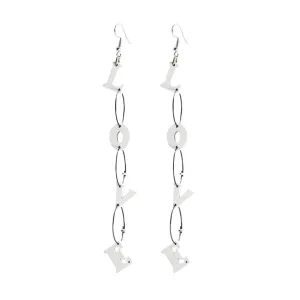 Jianhui London, LOVE Chain Earrings
