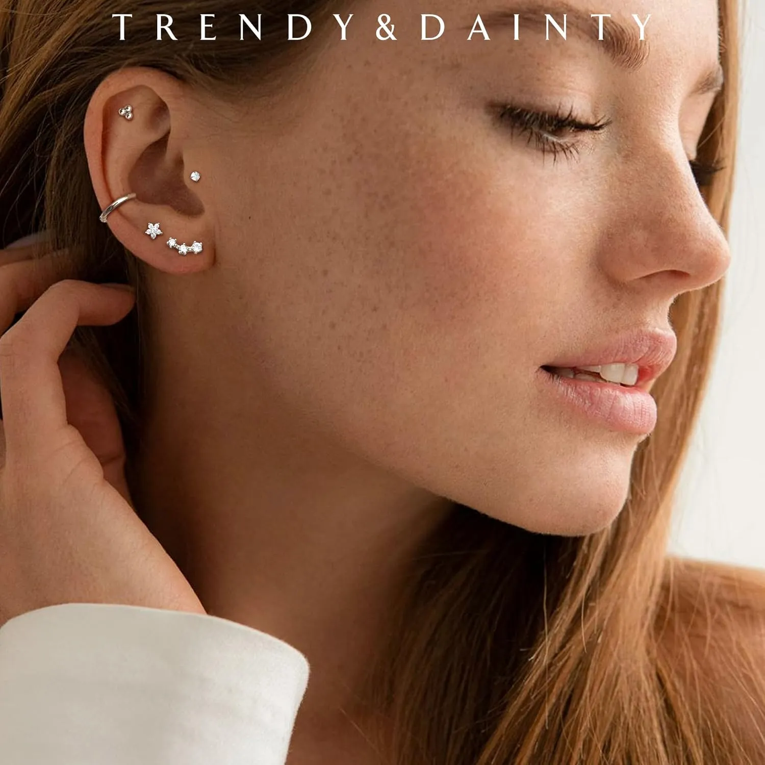 Jstyle Hypoallergenic Surgical Steel Earrings for Women 14K Gold Earring Stack Set Stainless Steel Stud Earrings Dainty Huggie Hoop Cartilage Earring Sets for Multiple Piercing