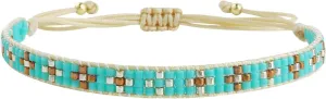 KELITCH Fairy Flower Strand Bracelets Bohemian Miyuki Beaded Bracelets Hand-Woven Bangle Bracelets For Women - Green 26A