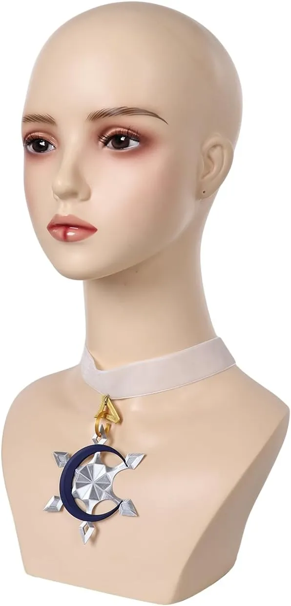 Luna Snow Cosplay Necklaces Adjustable Choker Seol HEE Costume Props Adult Women Halloween Outfits Accessories