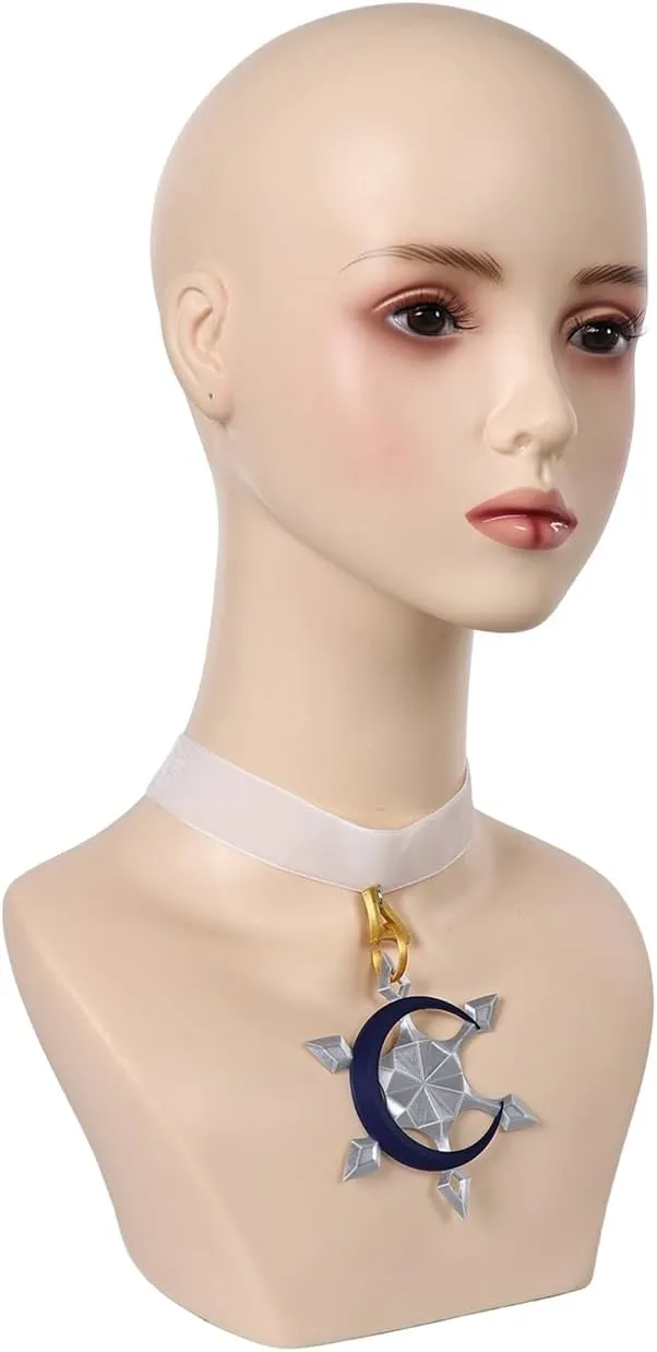 Luna Snow Cosplay Necklaces Adjustable Choker Seol HEE Costume Props Adult Women Halloween Outfits Accessories