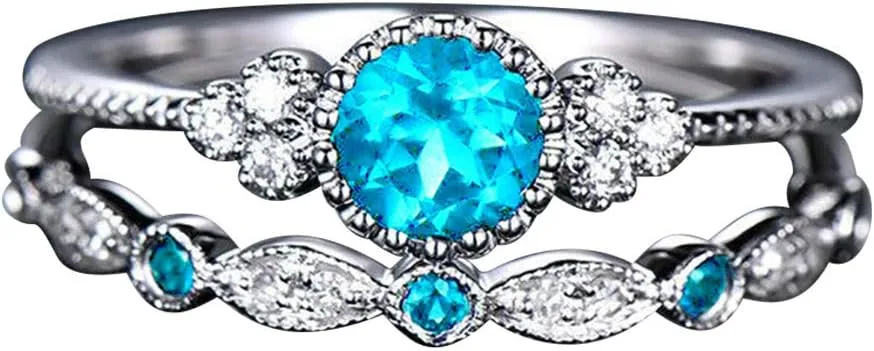 Rings for Womens Wedding Ring Bands Promise Rings 925 Sterling Silver Knuckle Rings Valentine's Day Gifts (h)