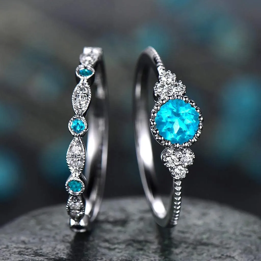 Rings for Womens Wedding Ring Bands Promise Rings 925 Sterling Silver Knuckle Rings Valentine's Day Gifts (h)