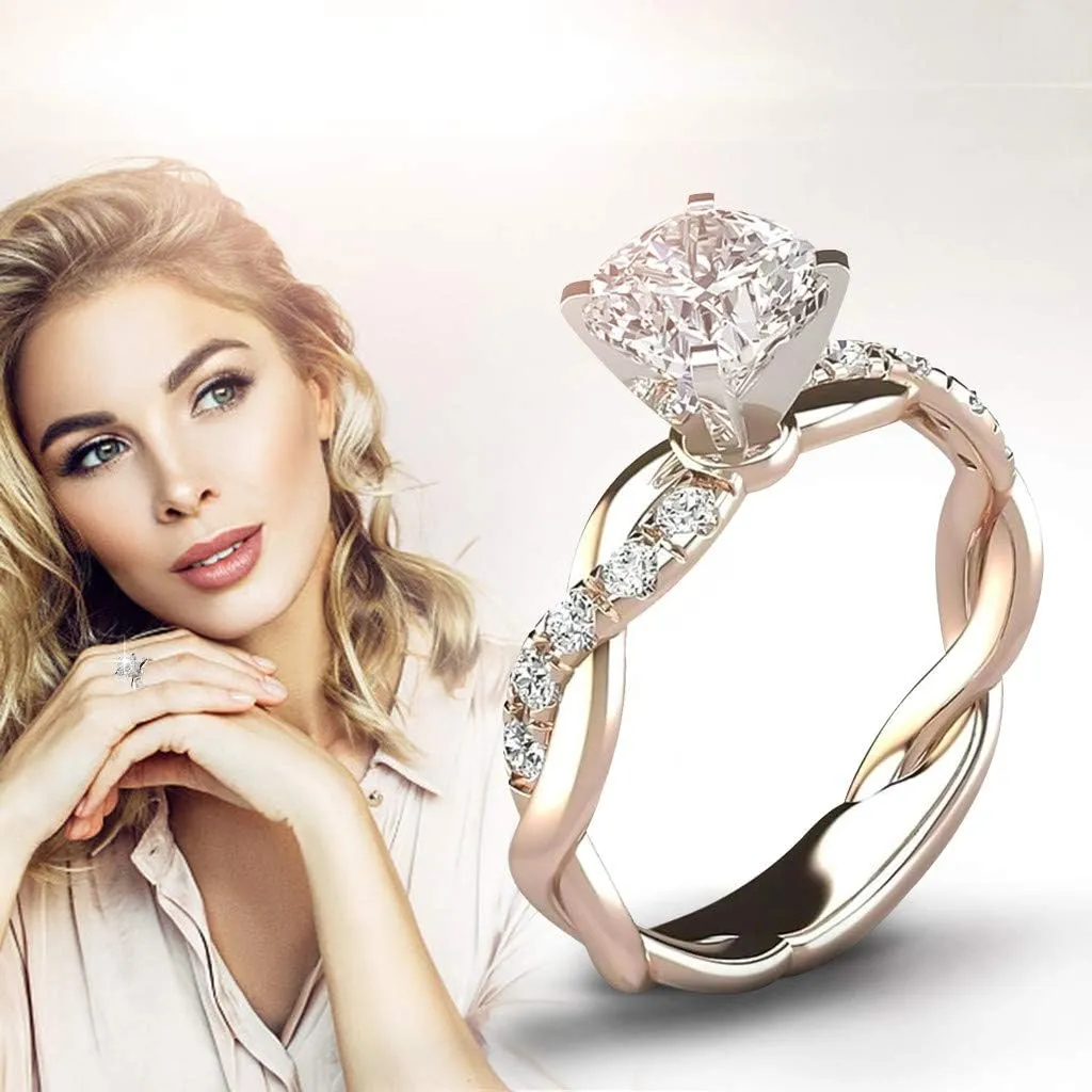 Rings for Womens Wedding Ring Bands Promise Rings 925 Sterling Silver Knuckle Rings Valentine's Day Gifts (l)