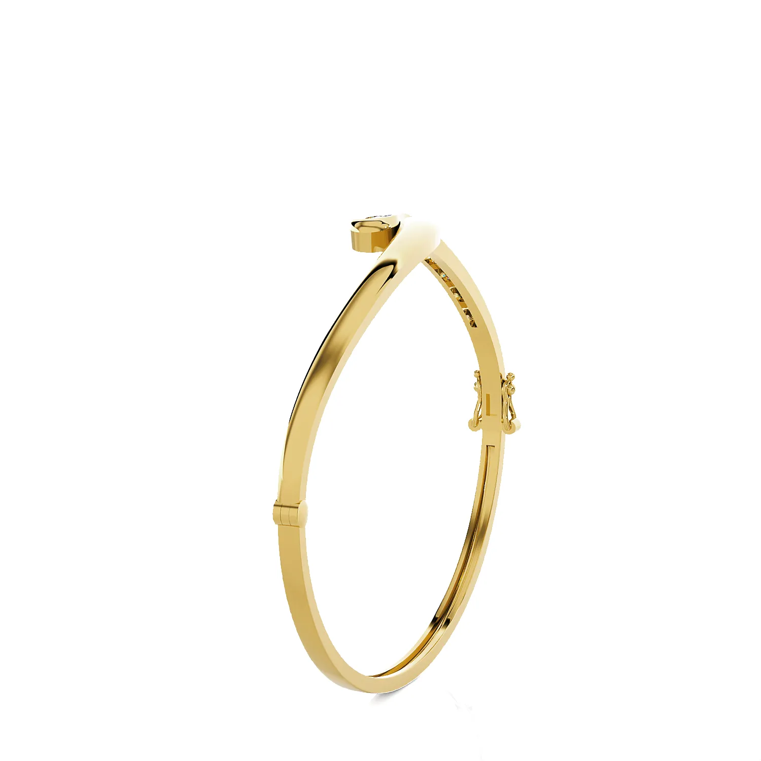 Sparkle Bypass Bangle Fashion Bracelet
