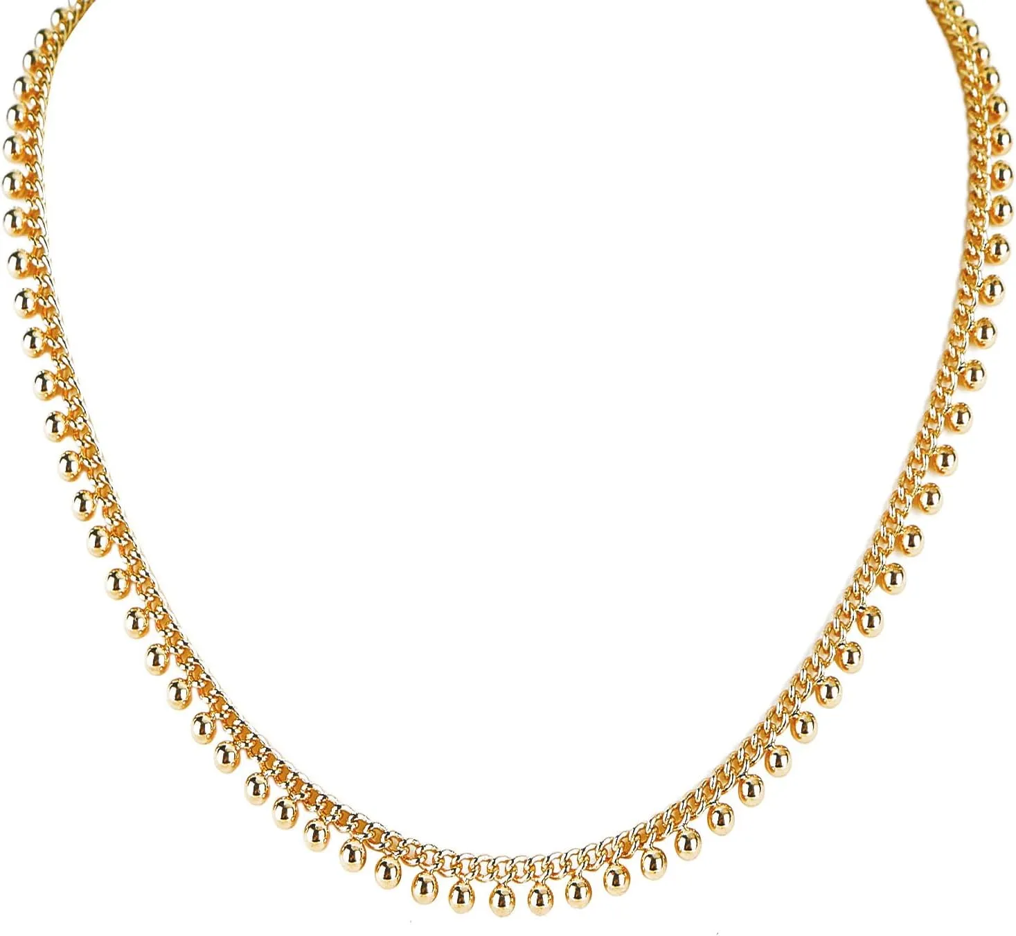 Trendy Gold Necklaces for Women, Layered 18K Gold Plated Choker Necklaces, Dainty Cute Fashion Pendant Necklaces, Adjustable Chain Necklaces Jewelry Gift for Women Teen Girls